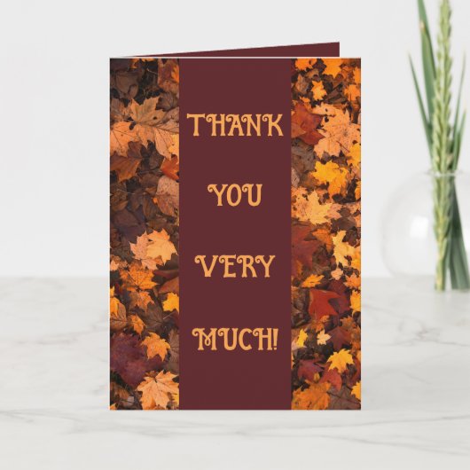 Autumn Leaves Wenskaart Kaart (Voorkant)