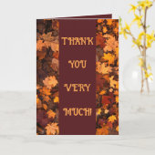 Autumn Leaves Wenskaart Kaart (Gele Bloem)