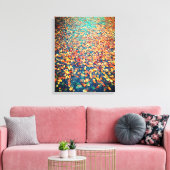 Autumn Leaves Wet Forest Path Canvas Afdruk (Insitu (Woonkamer))