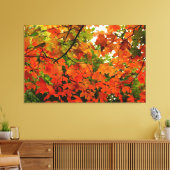 Autumn Leaves Wrapped Canvas Afdruk (Insitu (Woonkamer))