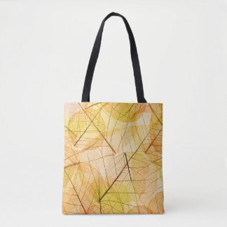 Autumn Leaves yellow en oranje Background - trans Draagtas