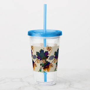 Autumn leest koninklijke kleuren acryl tumbler acryl drinkbeker