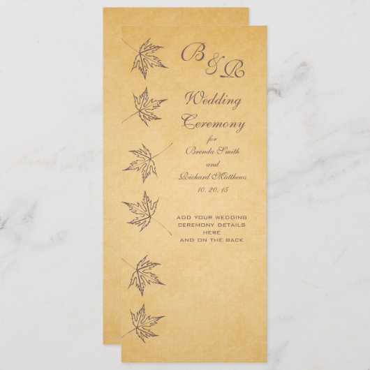  AUTUMN LEIDINGSPROGRAMMA PROGRAMMA (Voorkant / Achterkant)