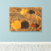 Autumn lekt op het watercanvas door RoseWrites Canvas Afdruk (Insitu (Houten vloer))