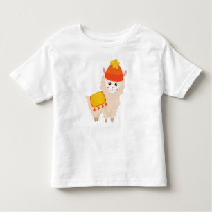 Autumn Llama, Cute Llama, Alpaca, Llama met Pet Kinder Shirts