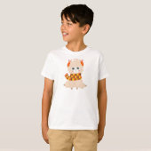 Autumn Llama, Cute Llama, Llama met Scarf, Alpaca T-shirt (Voorkant volledig)