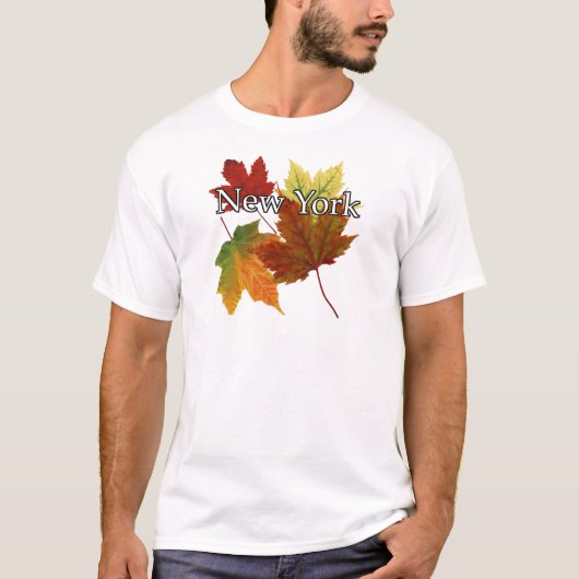 AUTUMN LOOPT IN NEW YORK T-SHIRT (Voorkant)