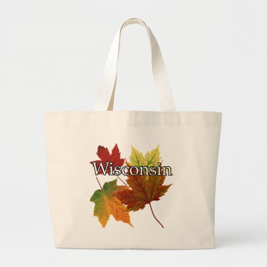 AUTUMN LOOPT IN WISCONSIN GROTE TOTE BAG (Voorkant)