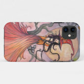 Autumn Magic Witch en Cat Fantasy Art Case-Mate iPhone Case (Achterkant (horizontaal))