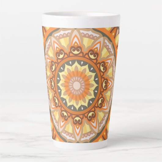 Autumn Mandala Latte Mok (Voorkant)