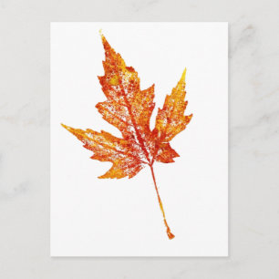 "Autumn Maple #2" Briefkaart voor landwegen