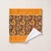 Autumn maple-bladpatroon badhanddoekset bad handdoek (Wasdoekje)