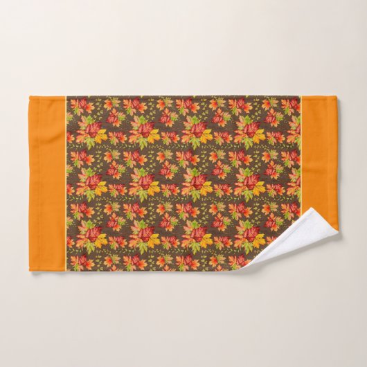 Autumn maple-bladpatroon badhanddoekset bad handdoek (Handdoek)