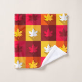 Autumn Maple laat helder patchwork over Bad Handdoek (Wasdoekje)