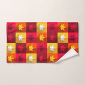 Autumn Maple laat helder patchwork over Bad Handdoek (Handdoek)