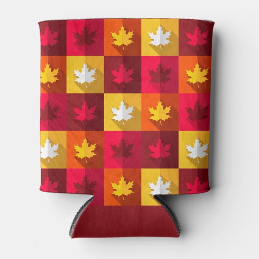 Autumn Maple laat helder patchwork over Blikjeskoeler (Voorkant)