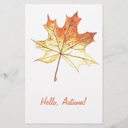 Autumn maple leaf briefpapier (Voorkant)