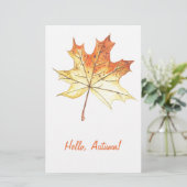 Autumn maple leaf briefpapier (Staand voorkant)