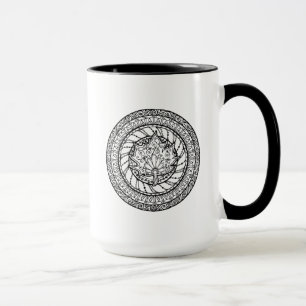 Autumn Maple Leaf Doodle Mok