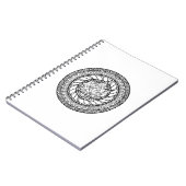 Autumn Maple Leaf Doodle Notitieboek (Linkerzijde)