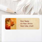 Autumn, Maple Leaf Etiket (Insitu)