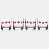 Autumn Maple Leaf Glass Drinkware Set Whisky Glas (Achterkant)