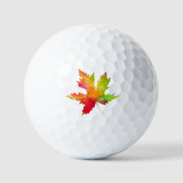 Autumn Maple Leaf Golfballen
