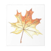 Autumn maple leaf notitieblok (Voorkant)