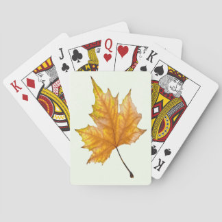 Autumn maple leaf pokerkaarten