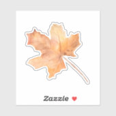 Autumn Maple Leaf Vinyl cut Sticker (Vel)
