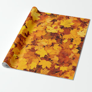 Autumn Maple Leaves Cadeaupapier
