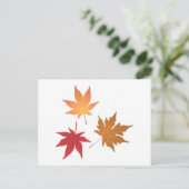 Autumn Maple Leaves Collectie Briefkaart (Staand voorkant)