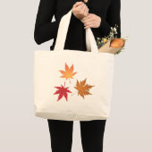 Autumn Maple Leaves Collectie Grote Tote Bag (Voorkant (product))