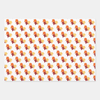 “Autumn Maple Leaves” Gift Wrap Inpakpapier Vel