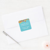 Autumn Maple Leaves Herfst Dank u Sticker (Envelop)