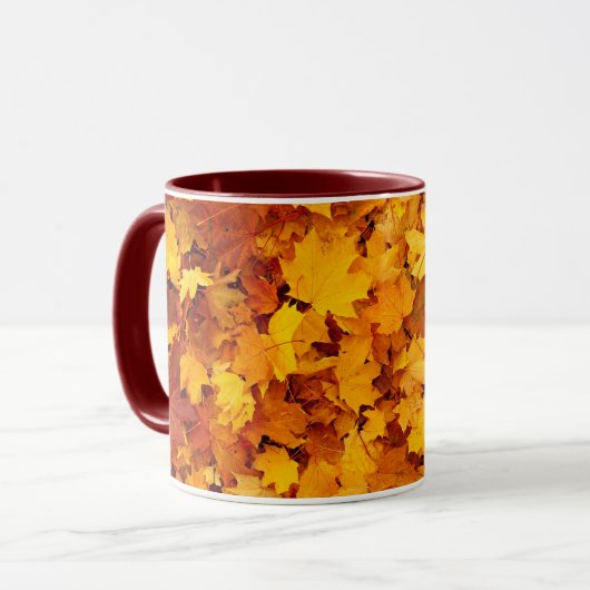 Autumn Maple Leaves Mok (Voorkant links)