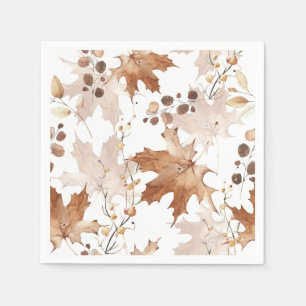 Autumn Maple Leaves Pattern Thanksgiving Servet