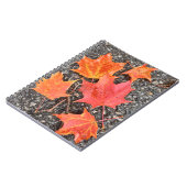 Autumn Maple Leaves Spiral Notebook Notitieboek (Linkerzijde)