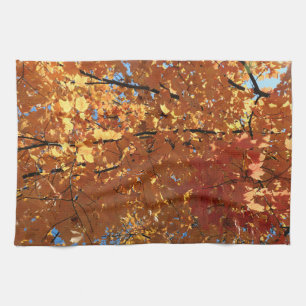 Autumn Maple Leaves Theedoek