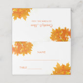 Autumn Maple Leaves Wedding (Buitenkant ongevouwen)