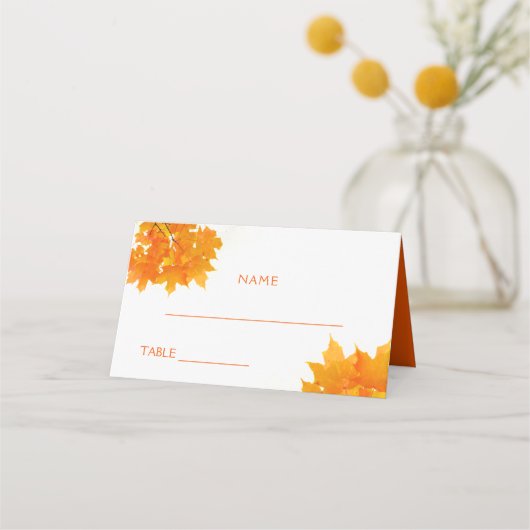 Autumn Maple Leaves Wedding (Voorkant)