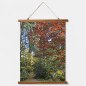 Autumn Maple Tree Colors Botanical Hangend Wandkleed (Voorkant)