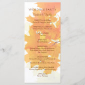 Autumn Maple verlaat huwelijksprogramma Programma (Achterkant)