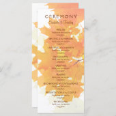 Autumn Maple verlaat huwelijksprogramma Programma (Voorkant / Achterkant)