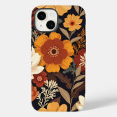 Autumn Meadow - Warm Floral Symphony in het donker Case-Mate iPhone Case (Achterkant)