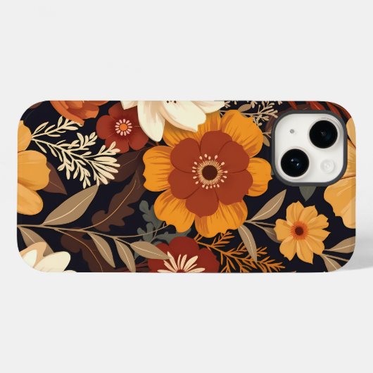 Autumn Meadow - Warm Floral Symphony in het donker Case-Mate iPhone Case (Achterkant (horizontaal))