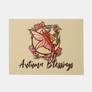 Autumn Moon Fairy Witch Herfst Fairies Deurmat
