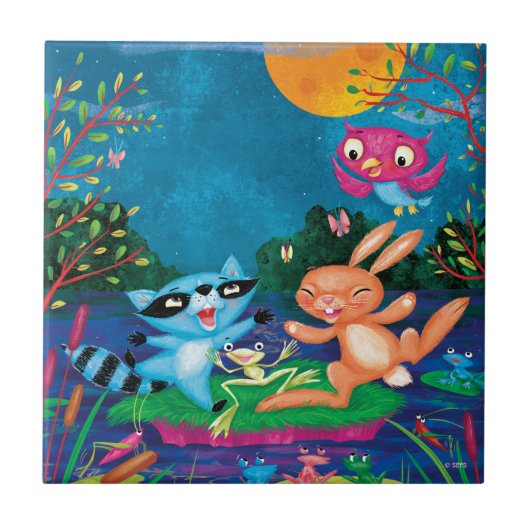 Autumn Moon Tegeltje (Voorkant)