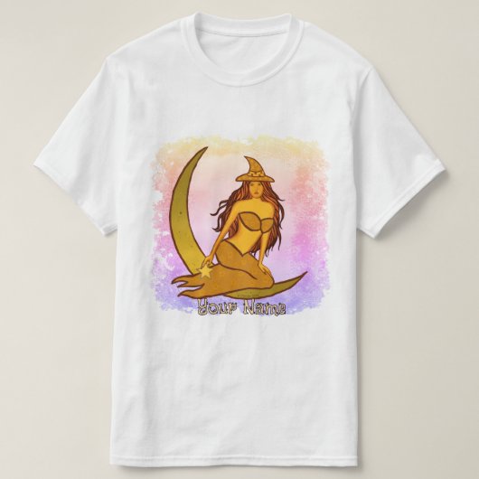 Autumn Moon Witch T-shirt (Design voorkant)