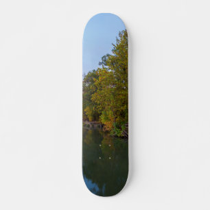 Autumn Morning Lake Springfield Skateboard